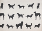 Preview: Kuscheldecke Hundesilhouetten - David Fussenegger
