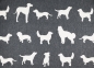 Preview: Kuscheldecke Hundesilhouetten - David Fussenegger