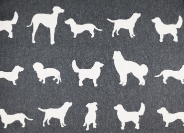 Kuscheldecke Hundesilhouetten - David Fussenegger
